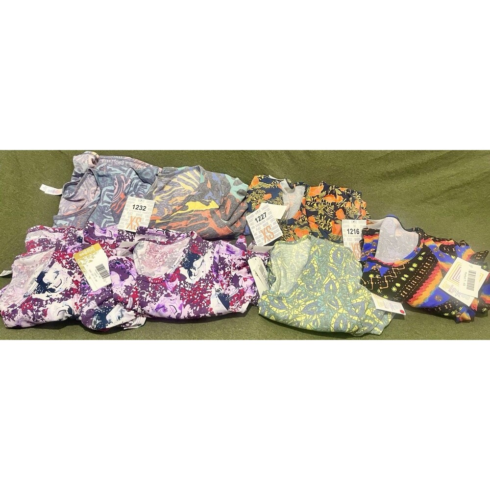 Lularoe Bundle Lot Of 7 Tops Perfect T Size XS NWT New